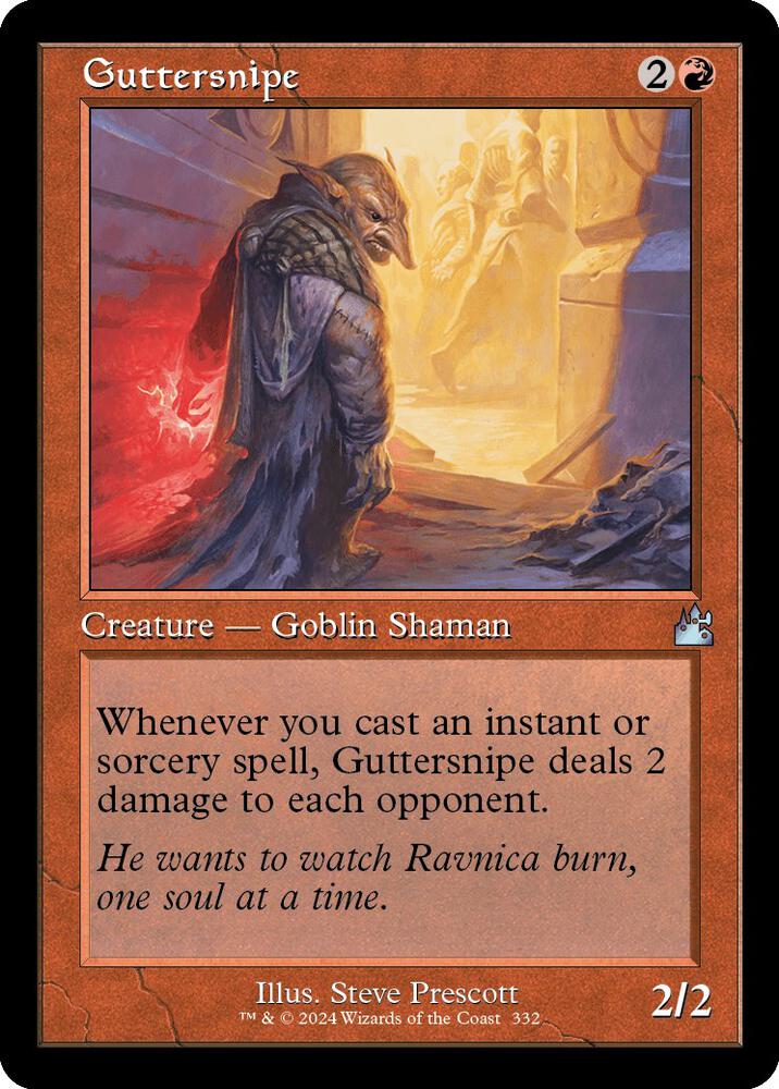 Guttersnipe (Retro Frame) 332 card from Ravnica Remastered