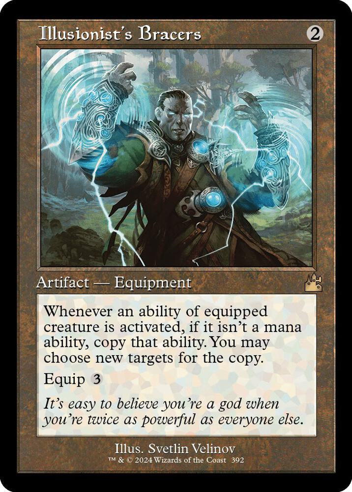 Illusionist's Bracers (Retro Frame) 392 card from Ravnica Remastered