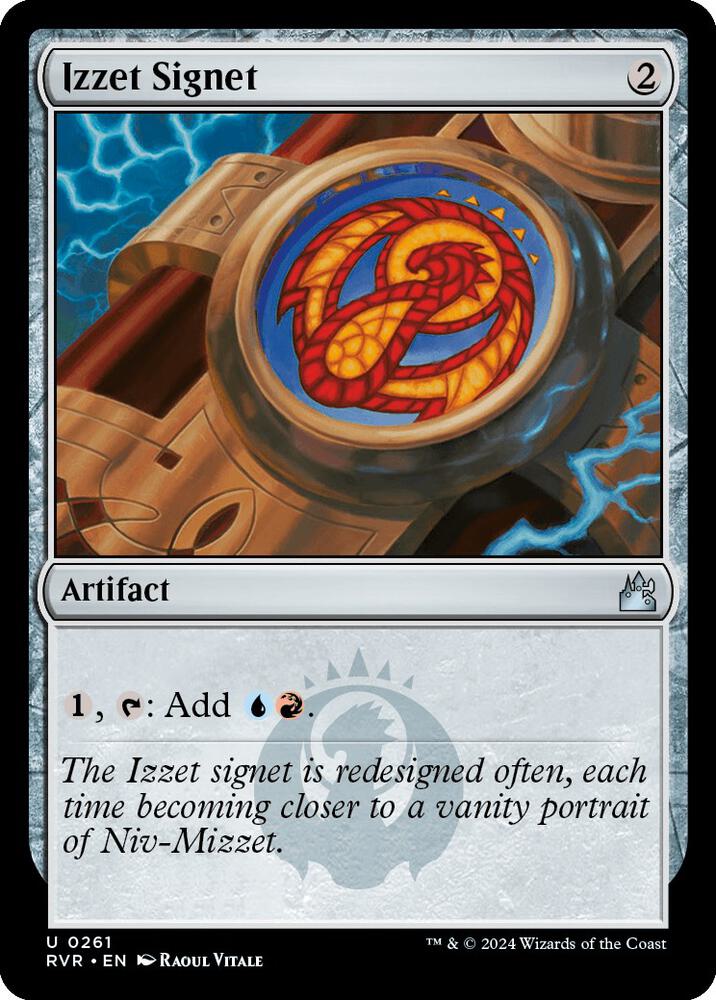 Izzet Signet 261 card from Ravnica Remastered