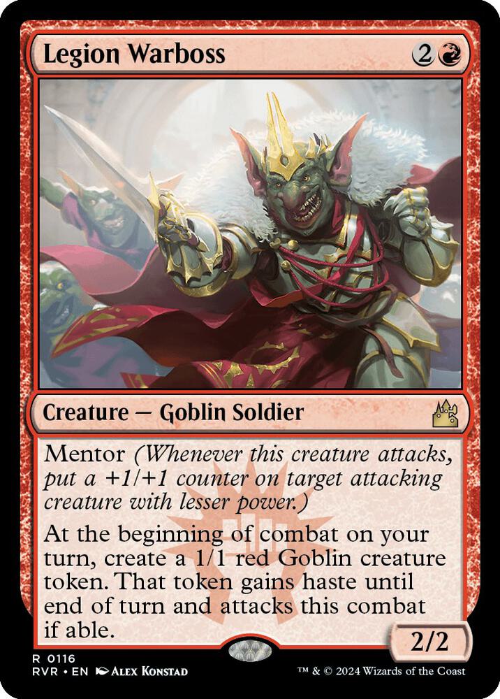 Legion Warboss 116 card from Ravnica Remastered