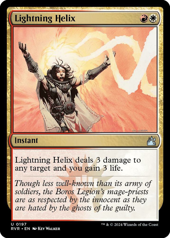 Lightning Helix 197 card from Ravnica Remastered