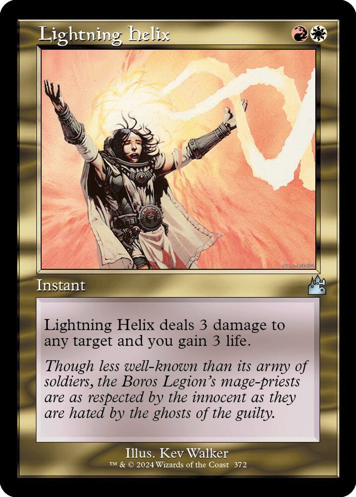 Lightning Helix (Retro Frame) 372 card from Ravnica Remastered