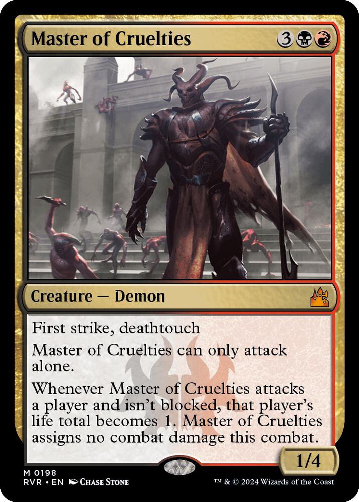 Master of Cruelties 198 card from Ravnica Remastered
