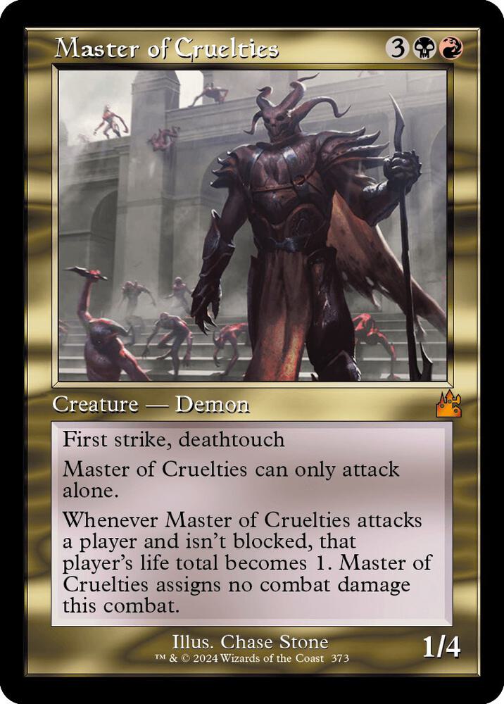 Master of Cruelties (Retro Frame) 373 card from Ravnica Remastered