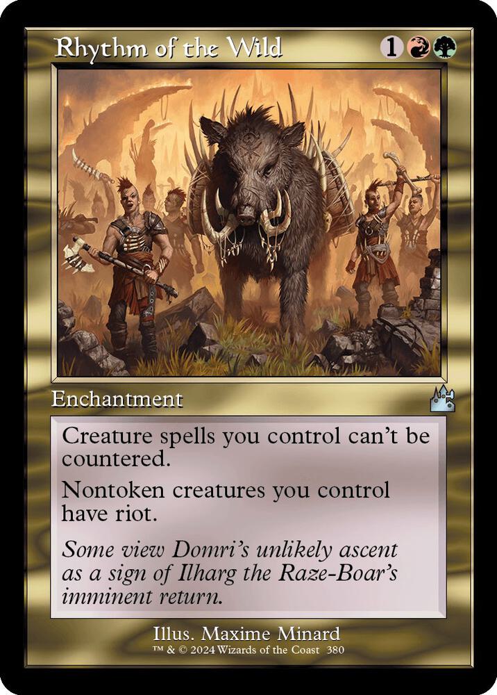 Rhythm of the Wild (Retro Frame) 380 card from Ravnica Remastered