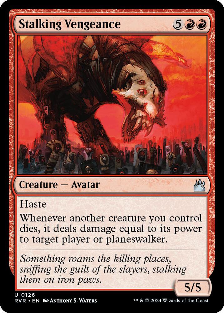 Stalking Vengeance 126 card from Ravnica Remastered