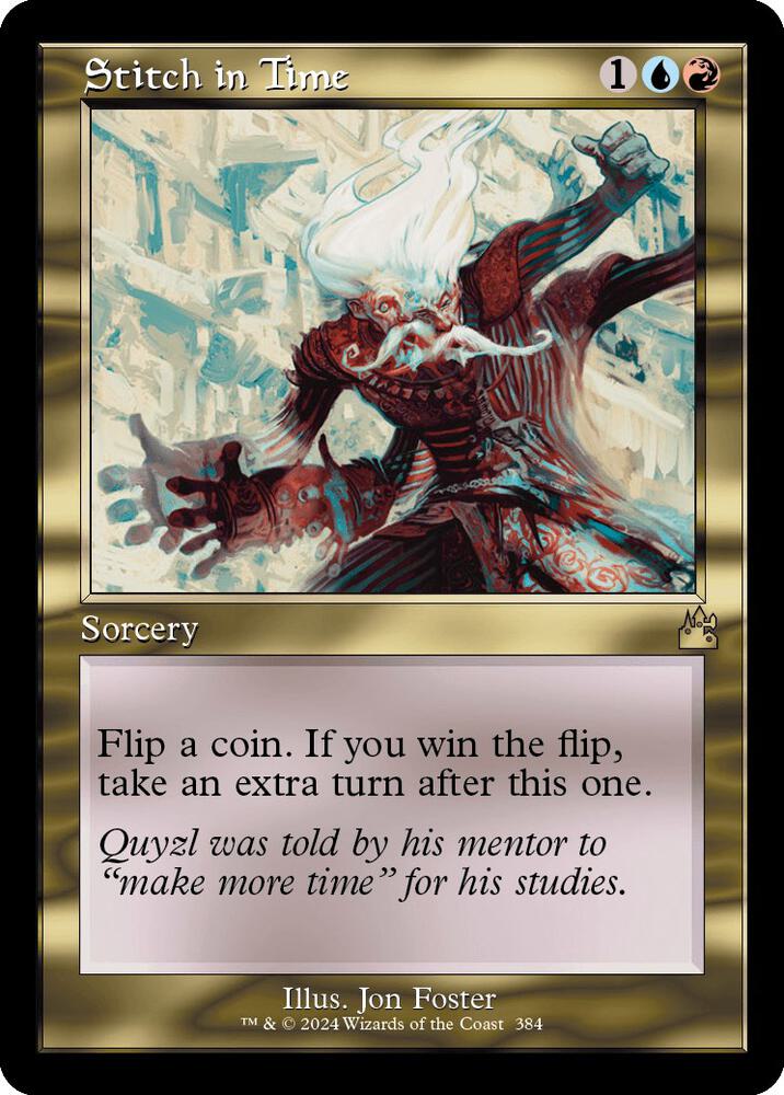 Stitch in Time (Retro Frame) 384 card from Ravnica Remastered