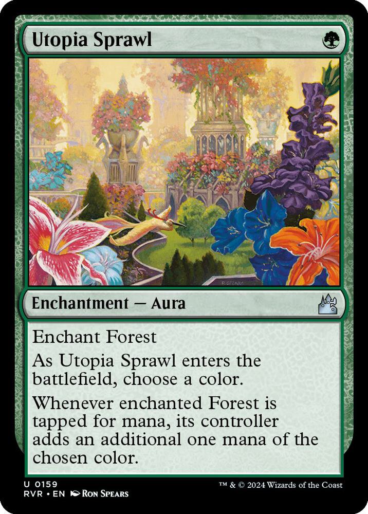 Utopia Sprawl 159 card from Ravnica Remastered