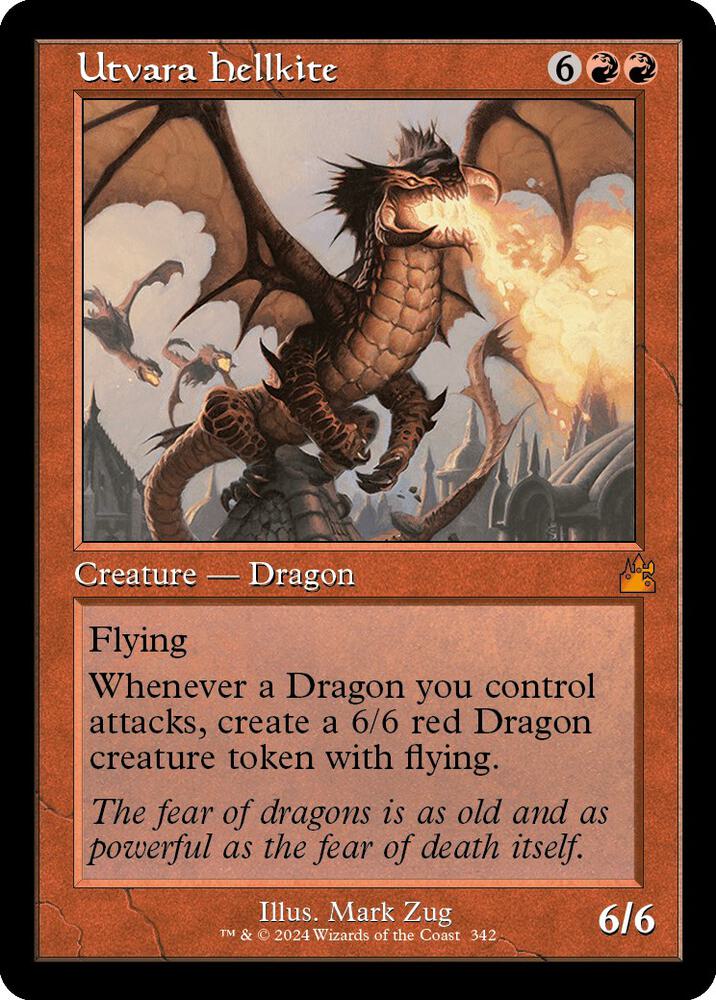 Utvara Hellkite (Retro Frame) 342 card from Ravnica Remastered