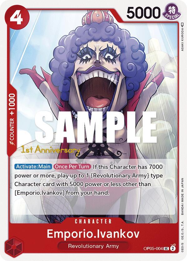 Emporio.Ivankov OP05-004 card from Awakening of the New Era: 1st Anniversary Tournament Cards