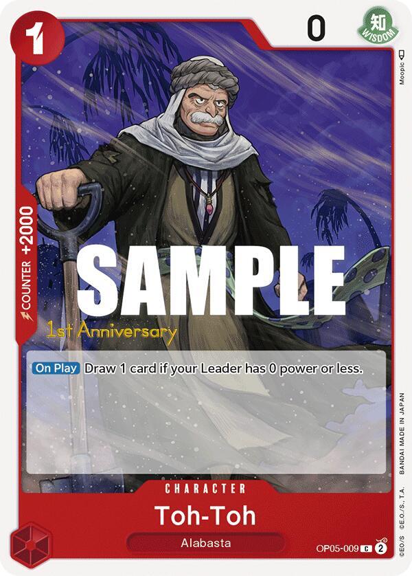Toh-Toh OP05-009 card from Awakening of the New Era: 1st Anniversary Tournament Cards