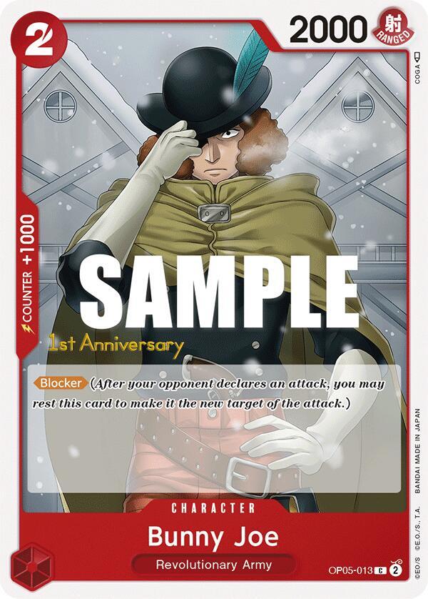 Bunny Joe OP05-013 card from Awakening of the New Era: 1st Anniversary Tournament Cards