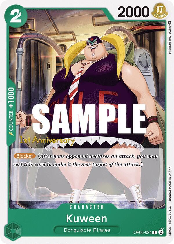Kuween OP05-024 card from Awakening of the New Era: 1st Anniversary Tournament Cards