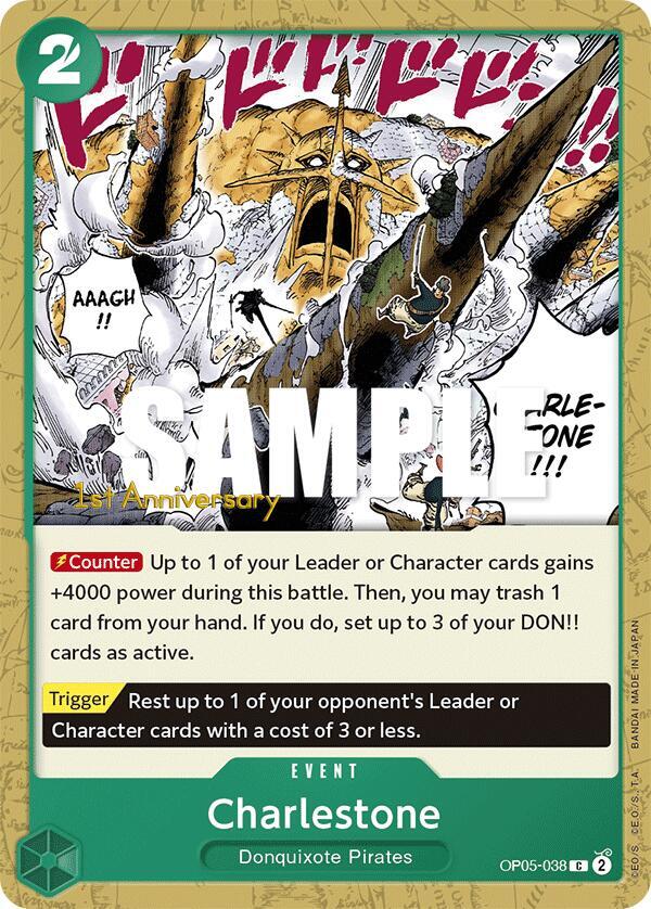 Charlestone OP05-038 card from Awakening of the New Era: 1st Anniversary Tournament Cards