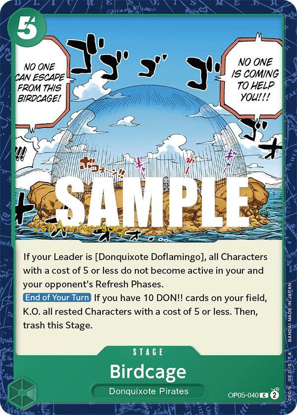 Birdcage OP05-040 card from Awakening of the New Era: 1st Anniversary Tournament Cards