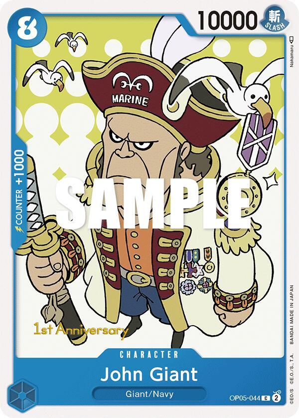 John Giant OP05-044 card from Awakening of the New Era: 1st Anniversary Tournament Cards