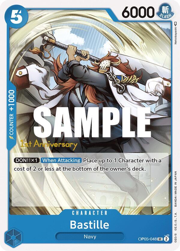 Bastille OP05-048 card from Awakening of the New Era: 1st Anniversary Tournament Cards
