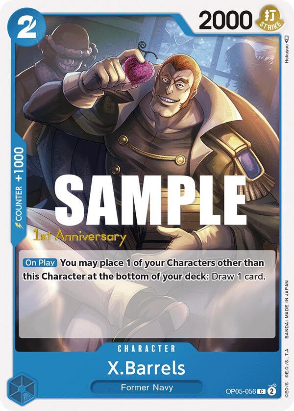 X.Barrels OP05-056 card from Awakening of the New Era: 1st Anniversary Tournament Cards