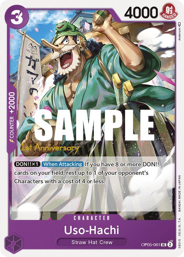 Uso-Hachi OP05-061 card from Awakening of the New Era: 1st Anniversary Tournament Cards