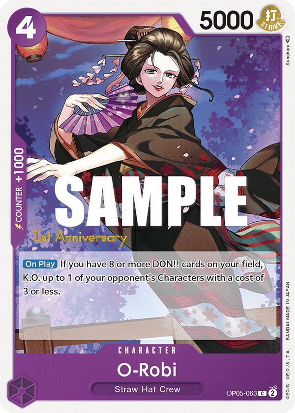 O-Robi OP05-063 card from Awakening of the New Era: 1st Anniversary Tournament Cards