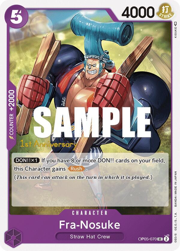 Fra-Nosuke OP05-070 card from Awakening of the New Era: 1st Anniversary Tournament Cards