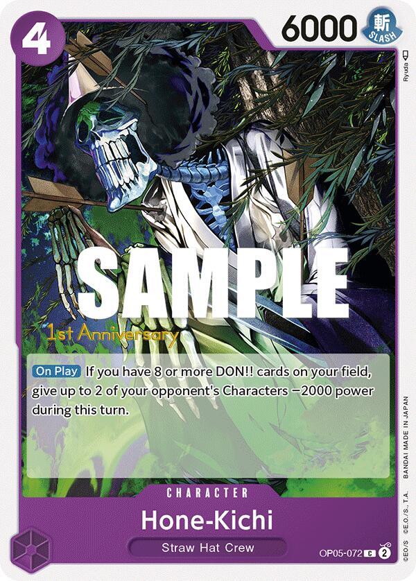 Hone-Kichi OP05-072 card from Awakening of the New Era: 1st Anniversary Tournament Cards