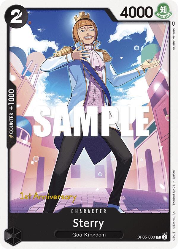 Sterry OP05-083 card from Awakening of the New Era: 1st Anniversary Tournament Cards