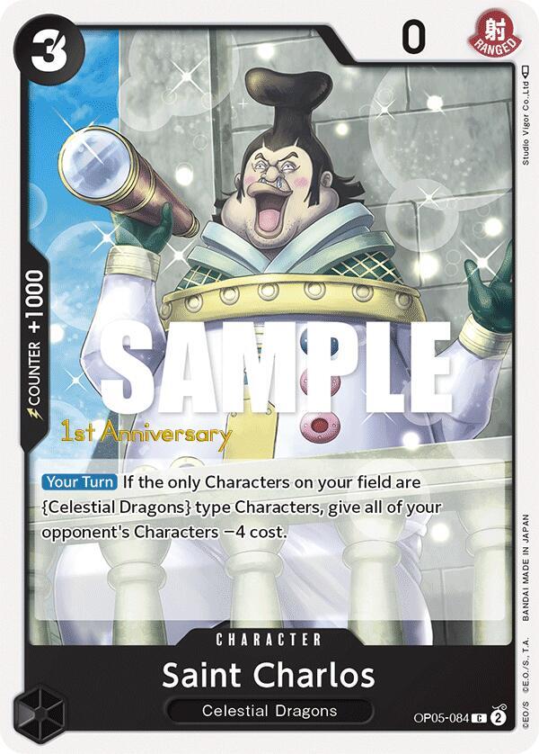 Saint Charlos OP05-084 card from Awakening of the New Era: 1st Anniversary Tournament Cards