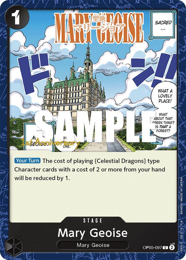Mary Geoise OP05-097 card from Awakening of the New Era: 1st Anniversary Tournament Cards