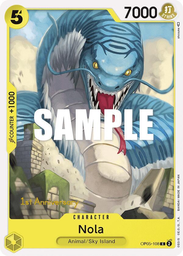 Nola OP05-108 card from Awakening of the New Era: 1st Anniversary Tournament Cards