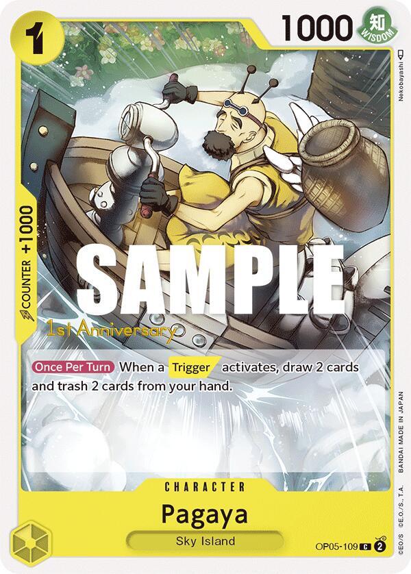 Pagaya OP05-109 card from Awakening of the New Era: 1st Anniversary Tournament Cards