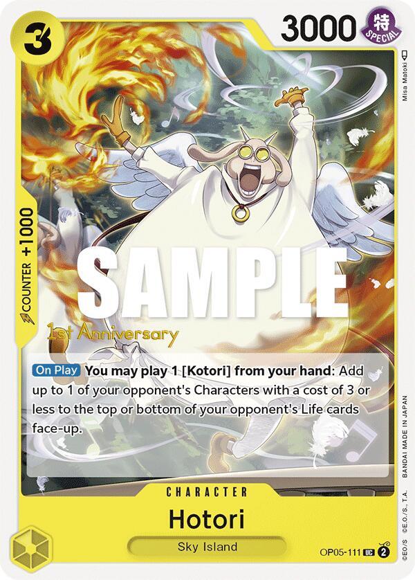 Hotori OP05-111 card from Awakening of the New Era: 1st Anniversary Tournament Cards