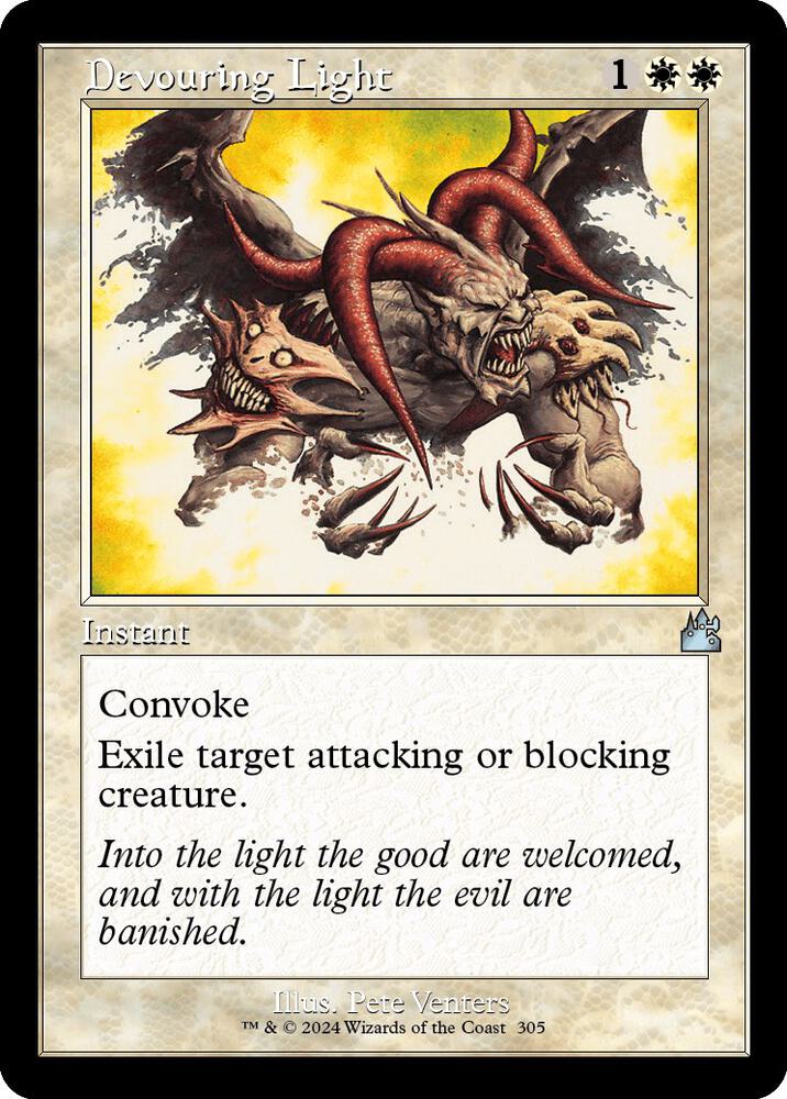 Devouring Light (Retro Frame) 305 card from Ravnica Remastered