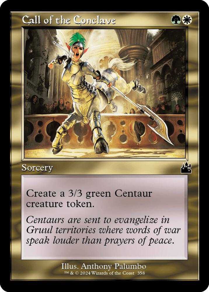 Call of the Conclave (Retro Frame) 358 card from Ravnica Remastered