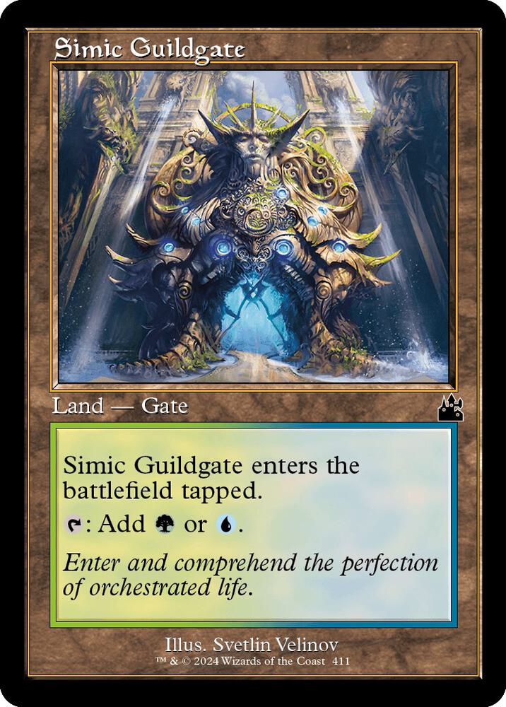 Simic Guildgate (Retro Frame) 411 card from Ravnica Remastered