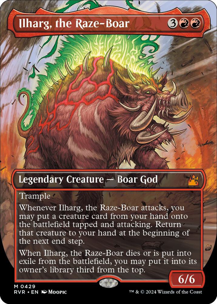 Ilharg, the Raze-Boar (Anime Borderless) 429 card from Ravnica Remastered