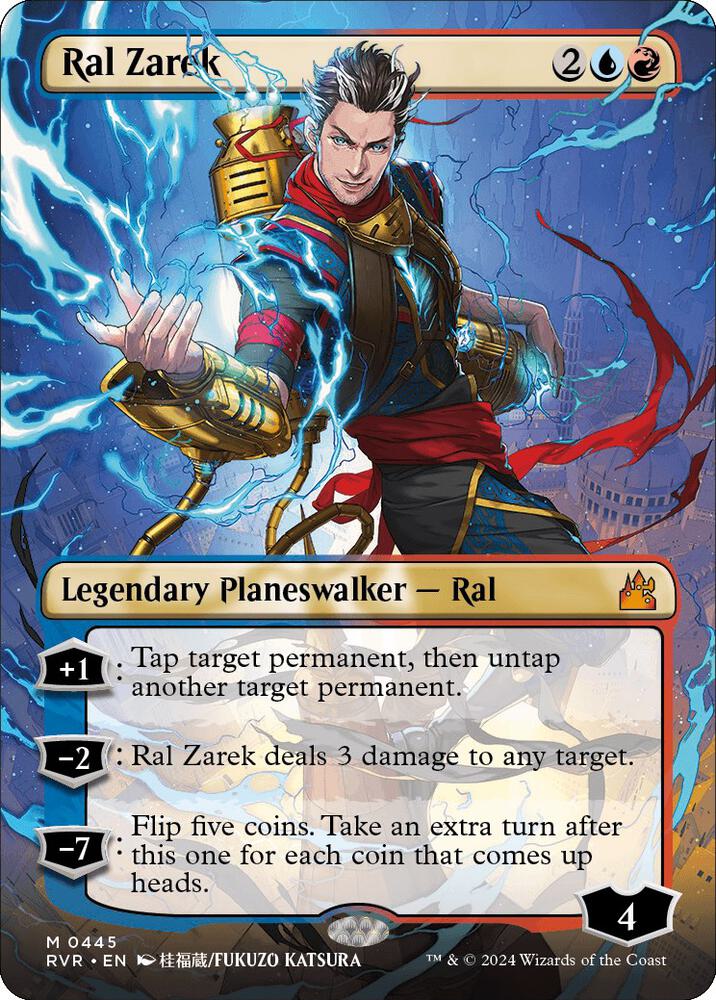 Ral Zarek (Anime Borderless) 445 card from Ravnica Remastered
