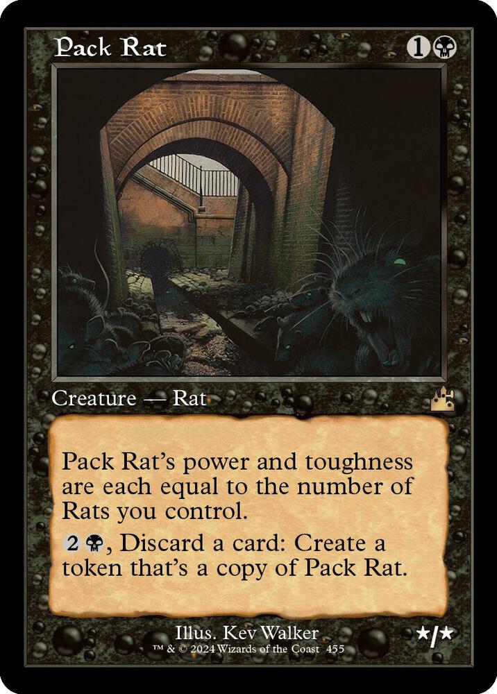 Pack Rat (Retro Frame) 455 card from Ravnica Remastered