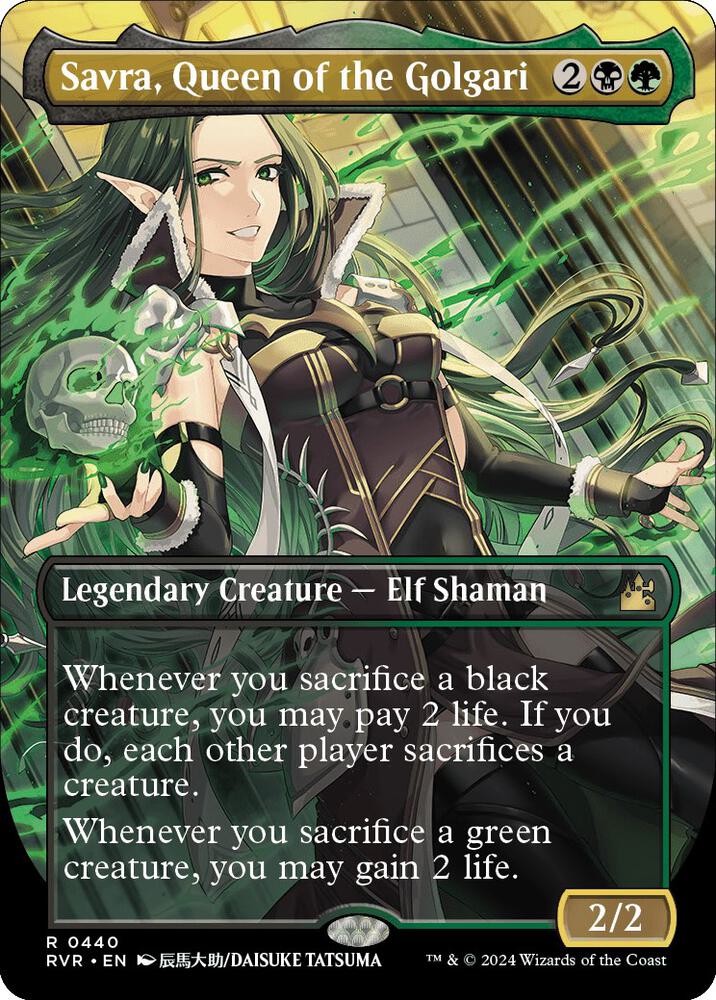 Savra, Queen of the Golgari (Anime Borderless) 440 card from Ravnica Remastered