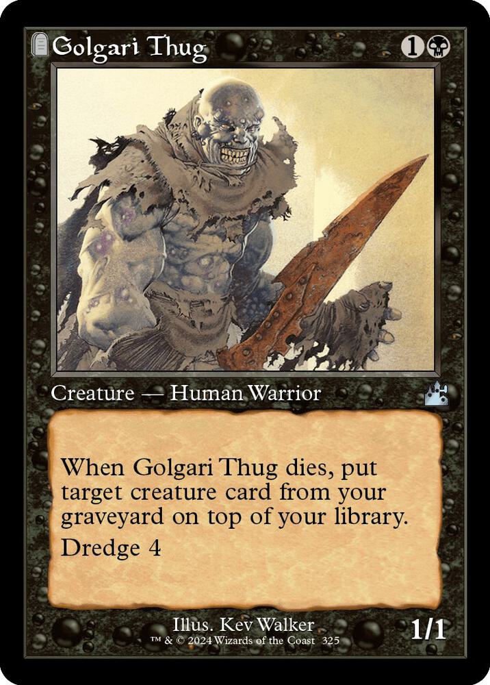 Golgari Thug (Retro Frame) 325 card from Ravnica Remastered