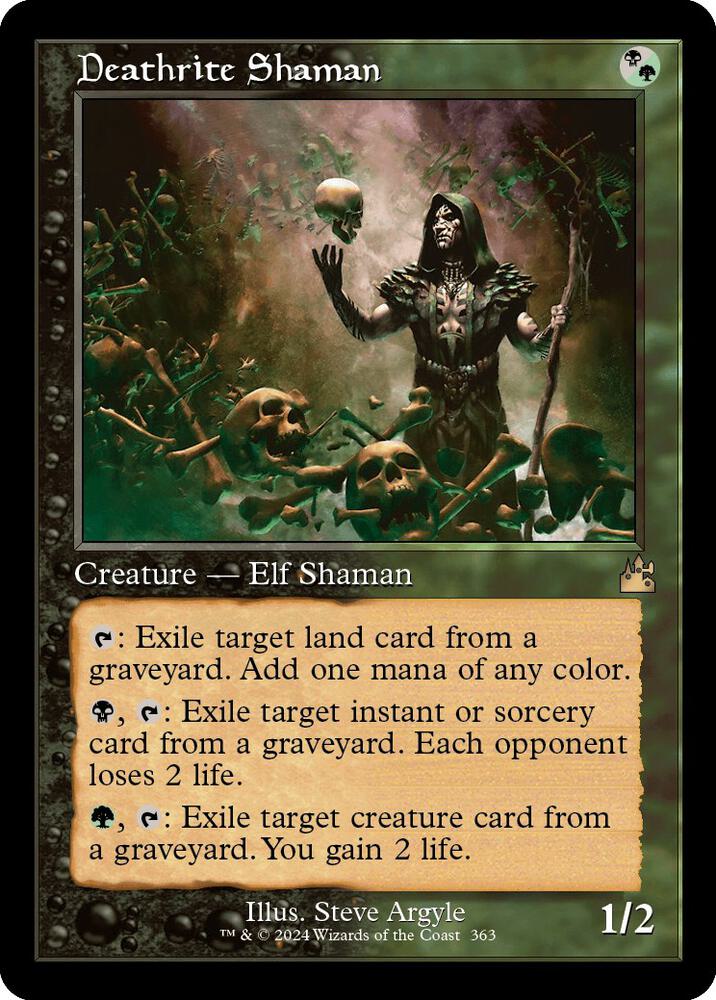 Deathrite Shaman (Retro Frame) 363 card from Ravnica Remastered
