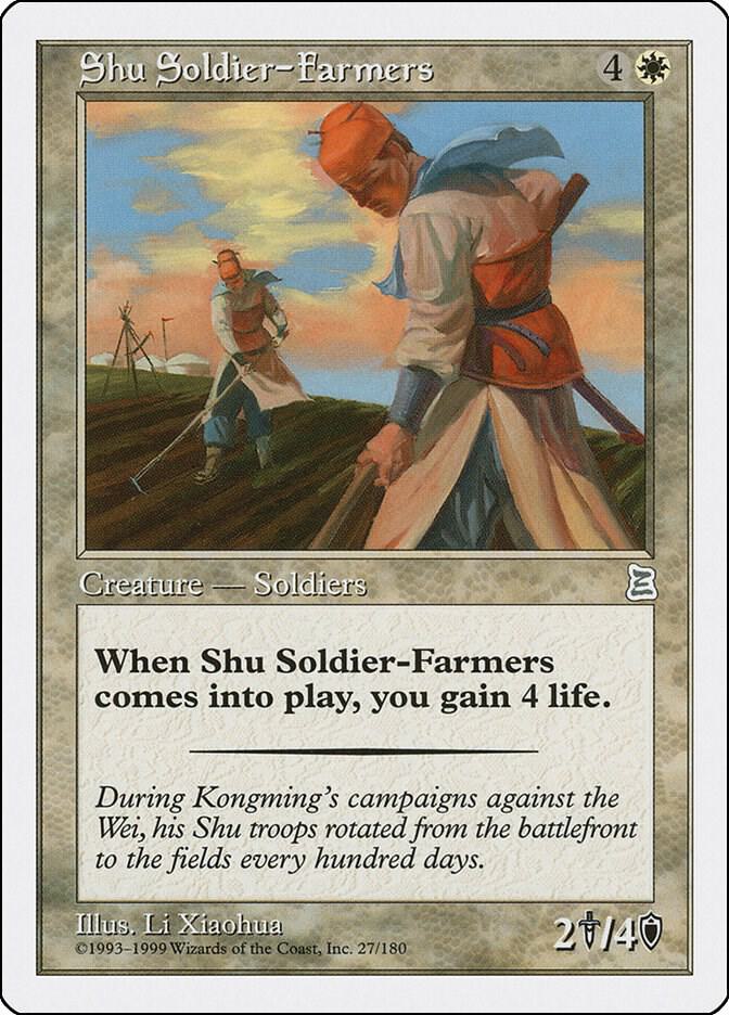 Shu Soldier-Farmers 27 card from Portal Three Kingdoms
