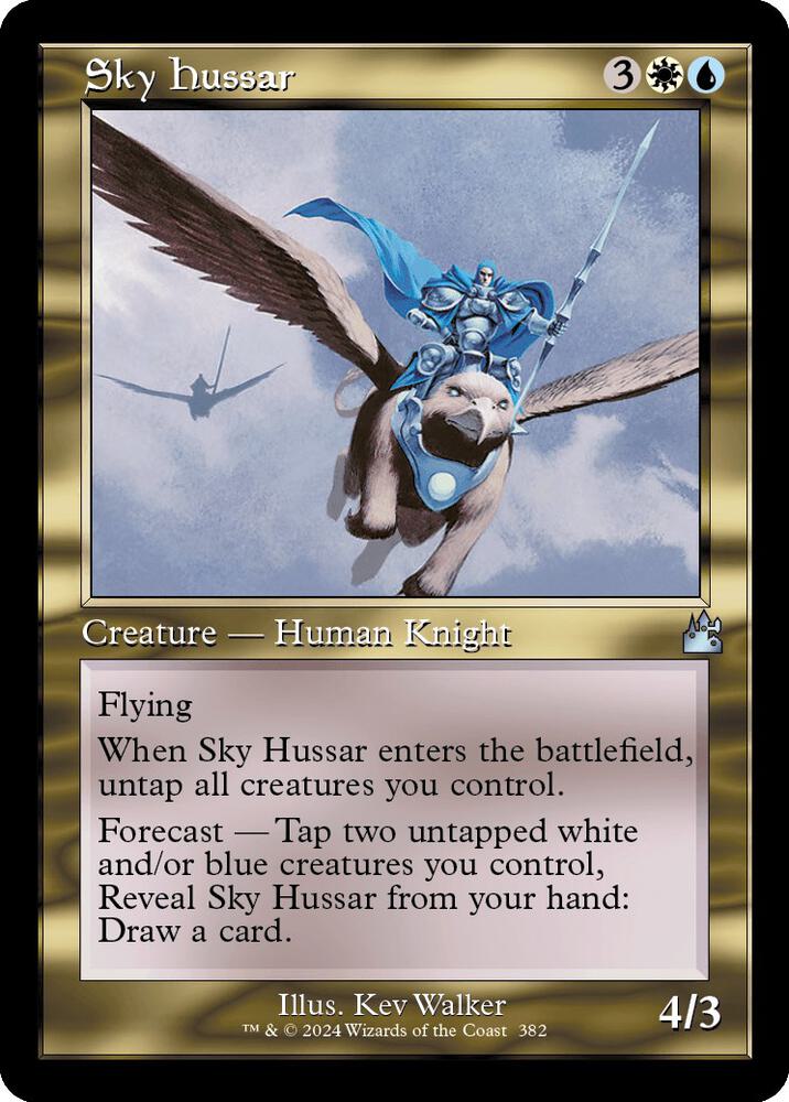 Sky Hussar (Retro Frame) 382 card from Ravnica Remastered