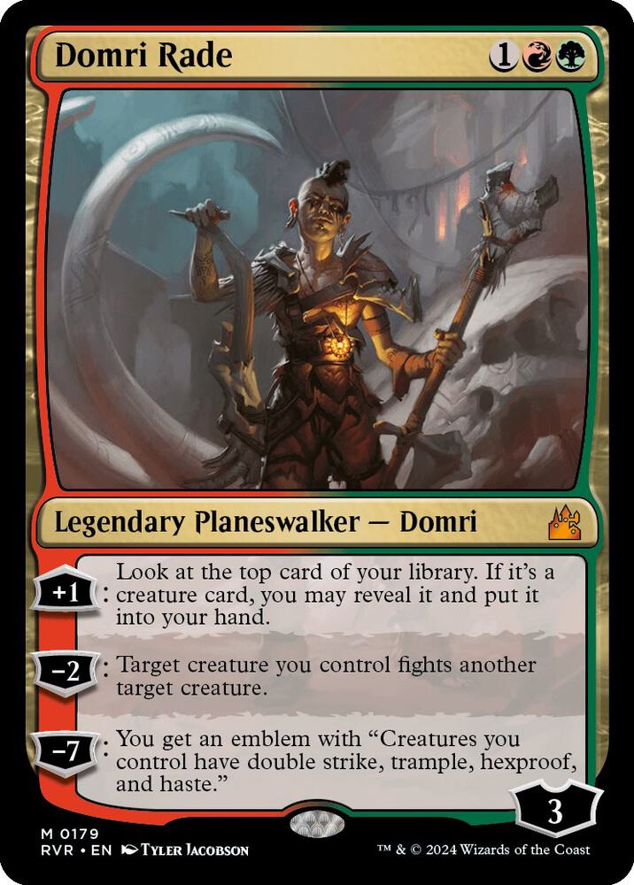 Domri Rade 179 card from Ravnica Remastered