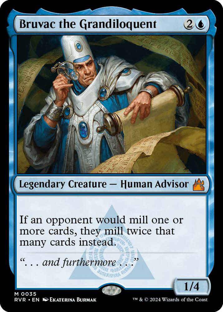 Bruvac the Grandiloquent 35 card from Ravnica Remastered