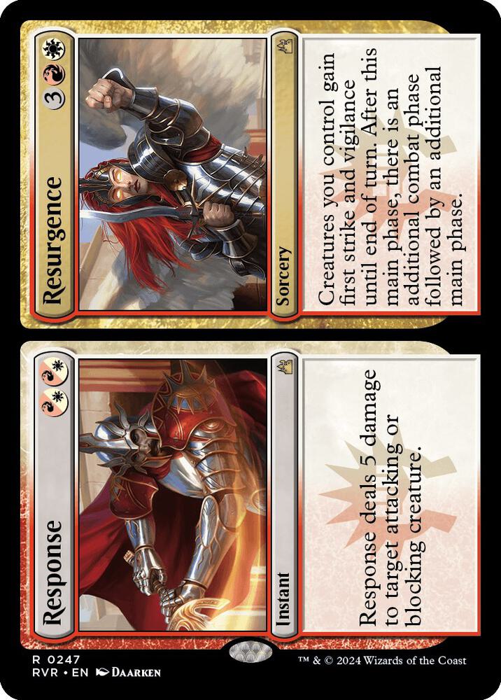 Response // Resurgence 247 card from Ravnica Remastered