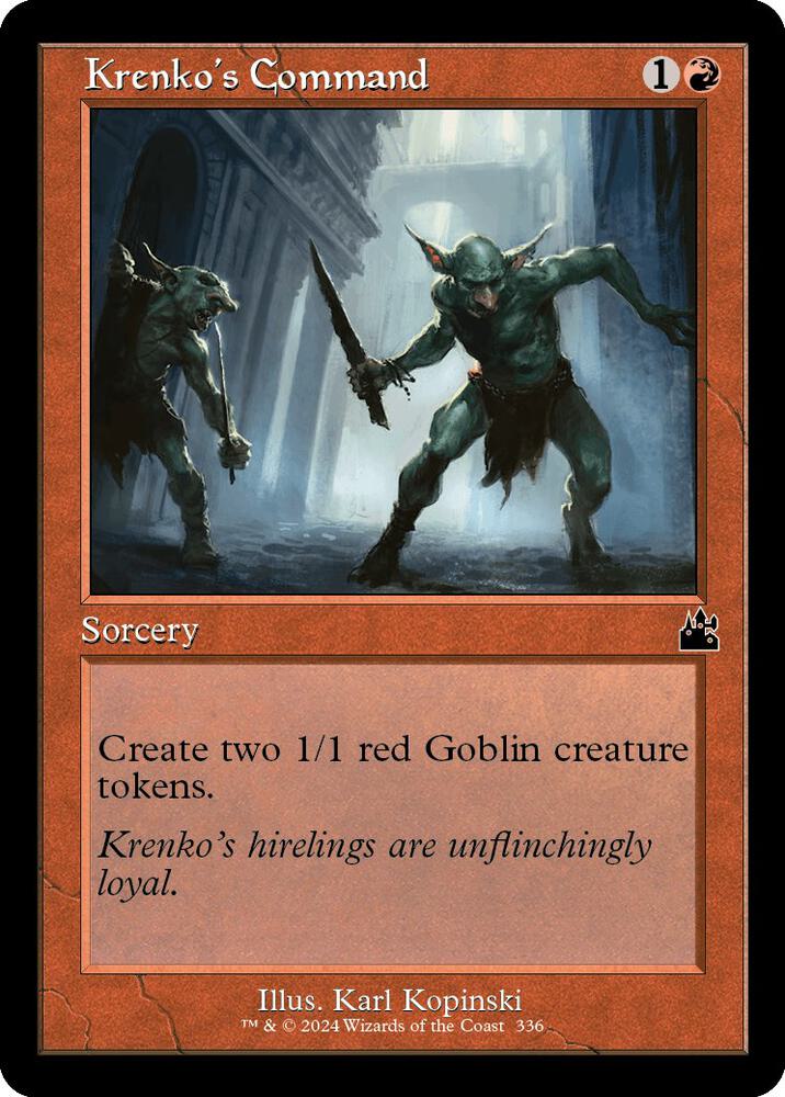 Krenko's Command (Retro Frame) 336 card from Ravnica Remastered