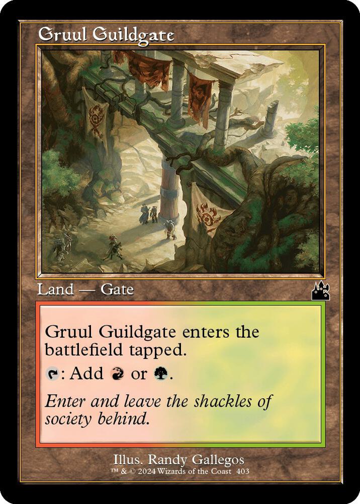 Gruul Guildgate (Retro Frame) 403 card from Ravnica Remastered