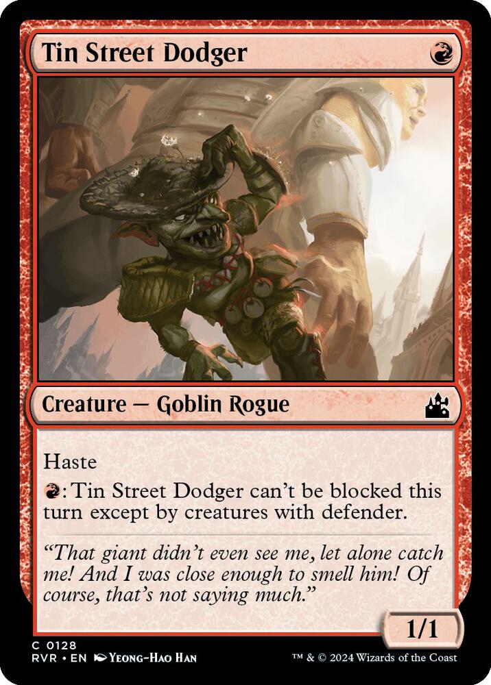 Tin Street Dodger 128 card from Ravnica Remastered