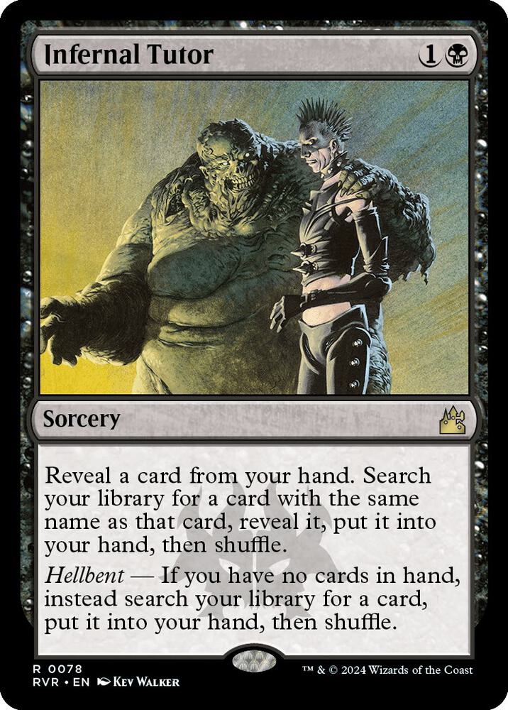 Infernal Tutor 78 card from Ravnica Remastered